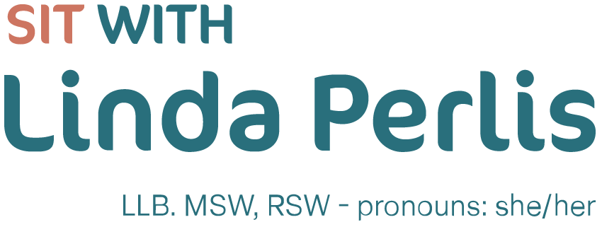 sit with linda perlis - Logo branding